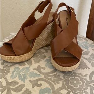 Brown wedges size 5.5!